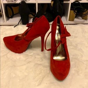 Red Platform Stiletto Heels